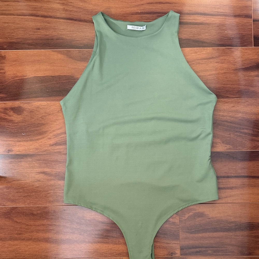 ReoRia Olive Green Women's Bodysuit
